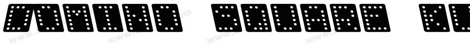 Domino square kursiv omrids字体转换